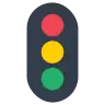 Pionowe światła drogowe Emoji 🚦 image - Tossface style