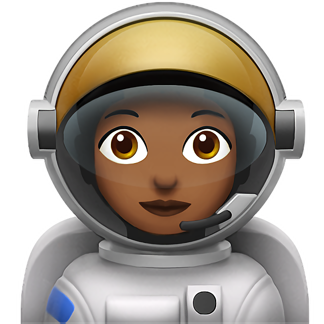 Woman Astronaut: Medium-Dark Skin Tone
