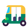 Auto riksa Emoji 🛺 image - Microsoft Classic 2D style