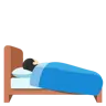 Person In Bed: Light Skin Tone Emoji 🛌🏻 image - Google Noto Color style