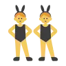 Men With Bunny Ears Emoji 👯‍♂️ image - Tossface style