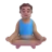 Man In Lotus Position: Medium Skin Tone