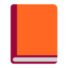 Pomarańczowa książka Emoji 📙 image - Microsoft Classic 2D style