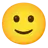 Faccia leggermente sorridente