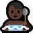 Man In Steamy Room: Dark Skin Tone