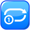 Repetir una vez Emoji 🔂 image - Emojidex style