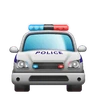 Voiture de police à l’approche Emoji 🚔 image - Huawei Harmony OS style