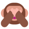 Singe de la sagesse ne voyant rien de mal Emoji 🙈 image - Microsoft Classic 2D style