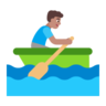 Man Rowing Boat: Medium Skin Tone Emoji 🚣🏽‍♂️ image - Microsoft Classic 2D style