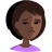 Person Frowning: Dark Skin Tone