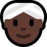 Woman Wearing Turban: Dark Skin Tone Emoji 👳🏿‍♀️ image - Microsoft Windows 10 Segoe UI Emoji style