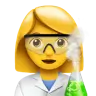 Woman Scientist Emoji 👩‍🔬 image - Apple style