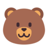 熊脸 Emoji 🐻 image - Microsoft Classic 2D style