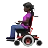 Woman In Motorized Wheelchair: Dark Skin Tone