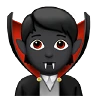Vampire: Dark Skin Tone Emoji 🧛🏿 image - Apple style