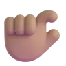 Pinching Hand: Medium Skin Tone Emoji 🤏🏽 image - Microsoft 3D Fluent style