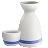 Sake Flasche und Tasse