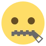 Emoji Cipzár-száj arc 🤐 image - EmojiTwo style