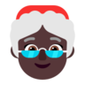 Mrs. Claus: Dark Skin Tone Emoji 🤶🏿 image - Microsoft Classic 2D style