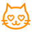 Smiling Cat With Heart-Eyes