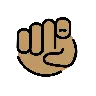 Index Pointing At The Viewer: Medium Skin Tone Emoji 🫵🏽 image - OpenMoji style