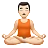 Man In Lotus Position: Light Skin Tone