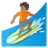 Person Surfing: Medium Skin Tone