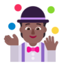 Person Juggling: Medium-Dark Skin Tone Emoji 🤹🏾 image - Microsoft Classic 2D style