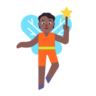 Fairy: Medium-Dark Skin Tone Emoji 🧚🏾 image - Microsoft Classic 2D style