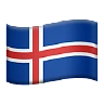 Flag: Iceland Emoji 🇮🇸 image - Apple style