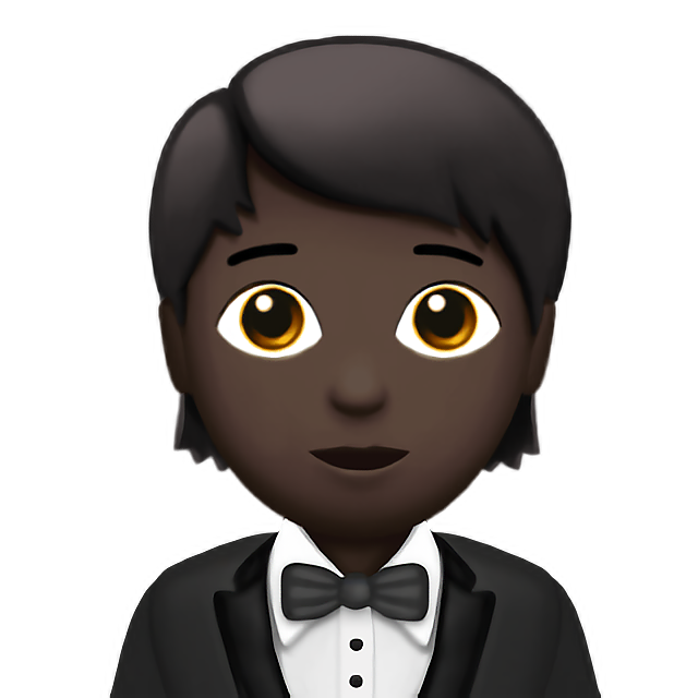 Person In Tuxedo: Dark Skin Tone