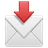 Busta con la freccia verso il basso qui sopra