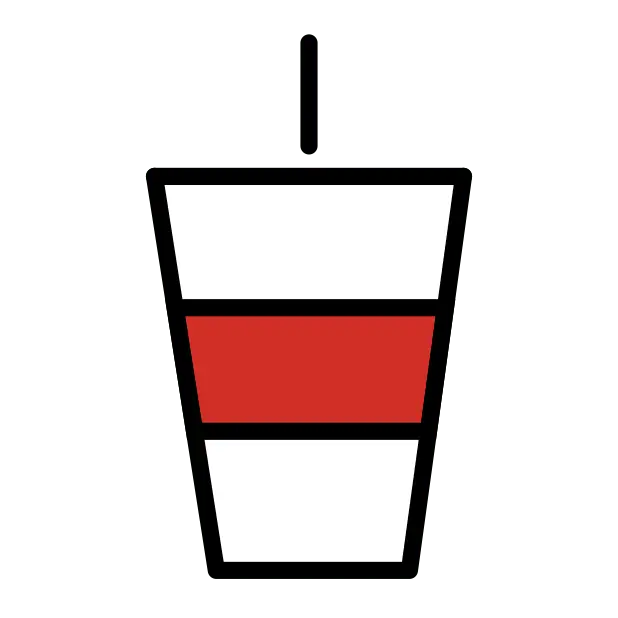 Vaso con pajita