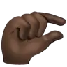Pinching Hand: Dark Skin Tone Emoji 🤏🏿 image - WhatsApp style