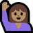 Person Raising Hand: Medium Skin Tone