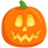 Citrouille-lanterne Emoji 🎃 image - Facebook Messenger (2016) style
