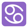Cancer Emoji ♋ image - Microsoft Classic 2D style