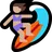Woman Surfing: Medium Skin Tone