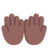 Palms Up Together: Medium-Dark Skin Tone
