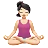 Woman In Lotus Position: Light Skin Tone