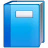 Blue Book Emoji 📘 image - Samsung style