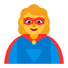 Woman Superhero Emoji 🦸‍♀️ image - Microsoft Classic 2D style