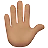 Raised Hand: Medium Skin Tone