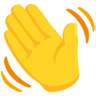 Acenando a mão sinal Emoji 👋 image - Facebook Messenger (2016) style