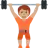 Person Lifting Weights: Medium Skin Tone