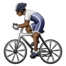 Person Biking: Medium-Dark Skin Tone Emoji 🚴🏾 image - Huawei Harmony OS style