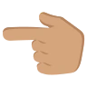 Backhand Index Pointing Left: Medium Skin Tone Emoji 👈🏽 image - EmojiTwo style