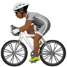 Person Biking: Medium-Dark Skin Tone Emoji 🚴🏾 image - Apple style