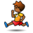 Person Running: Medium-Dark Skin Tone