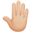 Raised Back Of Hand: Medium-Light Skin Tone